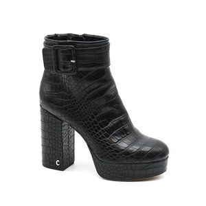 Circus Sam Edelman Alie Black Croc Bootie 9